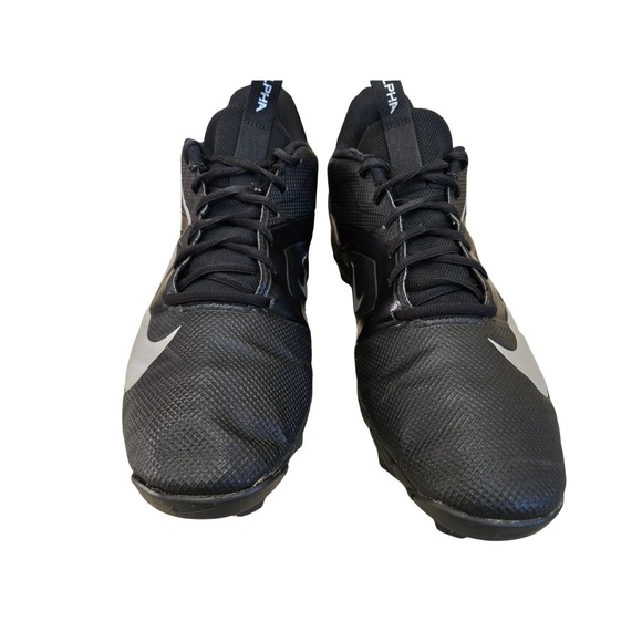 Nike FQ3875-001 Alpha Menace 4 Shark‎ Men\'s 13 Football Cleats Black & White main image 11
